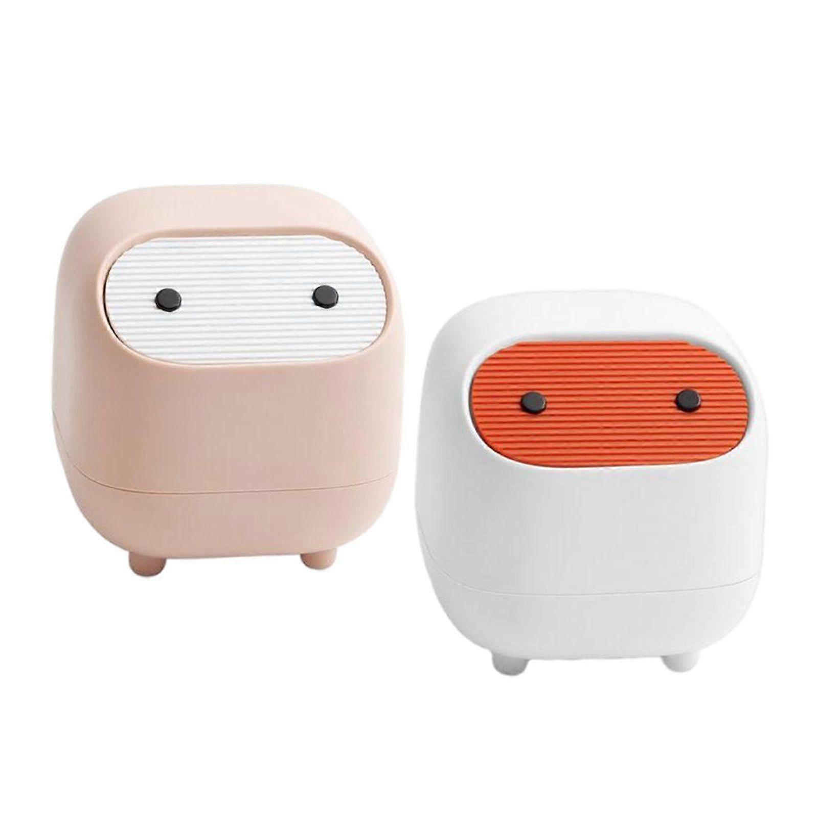 2Pack Desktop Small Waste Garbage Bin for Desk Office Kitchen