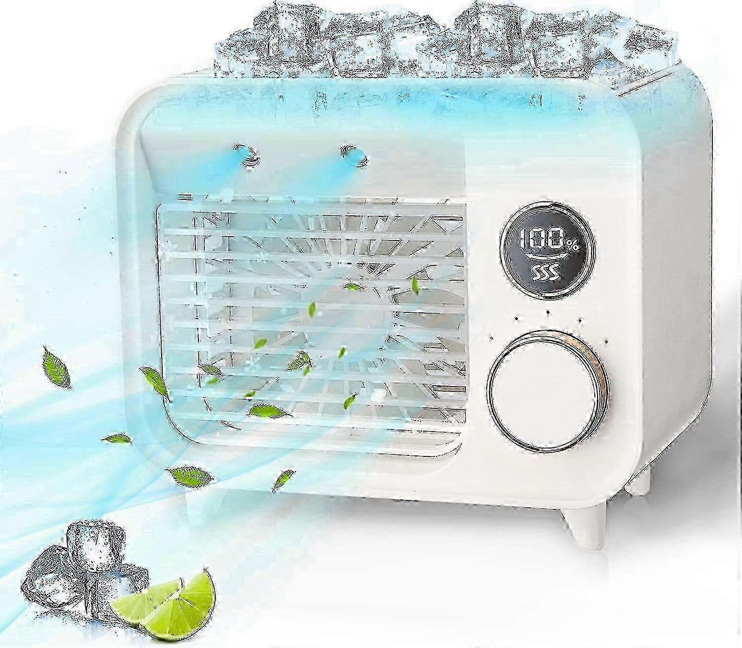 Mini portable air conditioner,mini personal USB air conditioner with 3 speeds