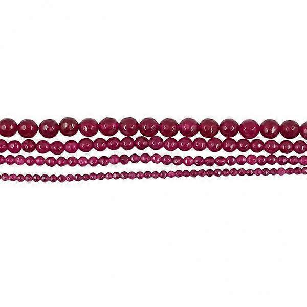 2-11pack Faceted Jade Round Gemstone Loose Beads Strand 15 Inch/ Strand 8mm