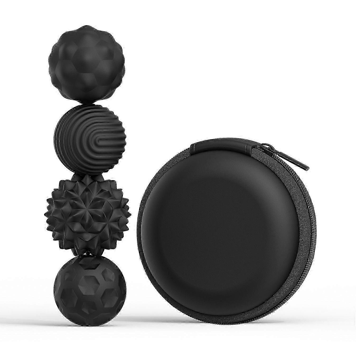Silicone Magnetic Fidget Balls - 4 Pack Silicone Stress Relief Balls Stone for Adults Sensory Travel Toys for Calming,Stress,Autism and ADHD,Gifts for