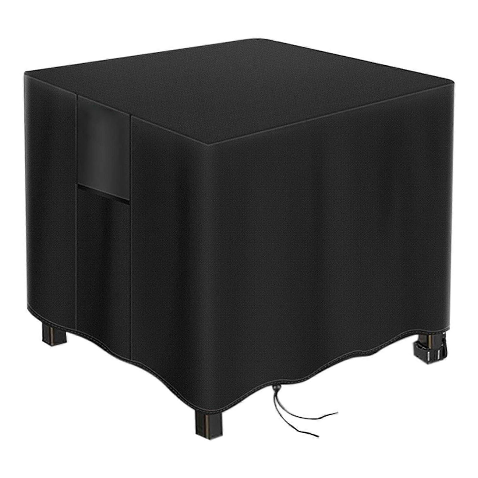 Feuerschalenabdeckung - 420D Waterproof Fire Pit Cover - Durable Outdoor Fire Bowl Protection 30x30x25 Inch Black