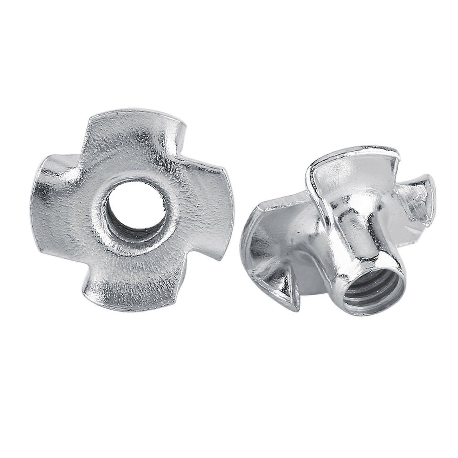 High quality  M3-M8 series galvanized furniture embedded four-claw nuts (M6 (50
