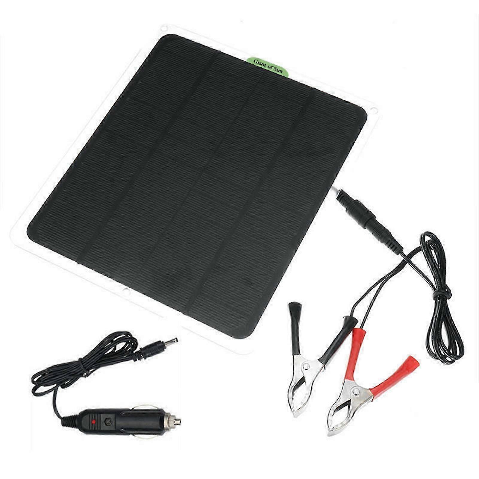 22W Zonnepaneel 12V Druppellader Batterijlader Kit Onderhouder Boot RV Auto