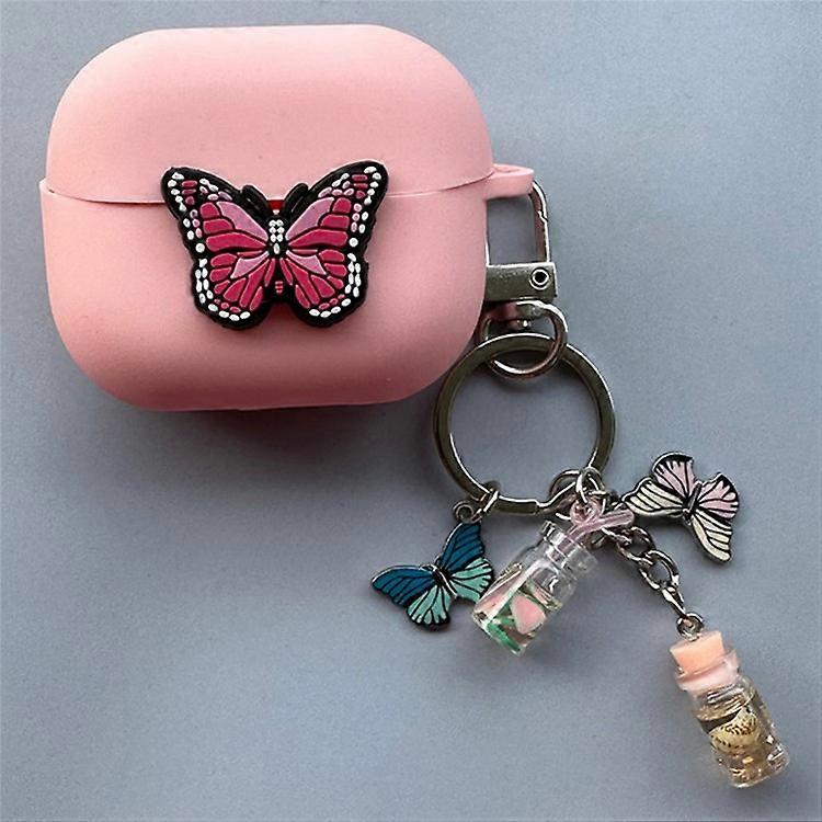 Compatible For Samsung Galaxy Buds3 Pro / Buds3 Bluetooth-compatible Earphones Cartoon Fruit Silicone Case with Pendant