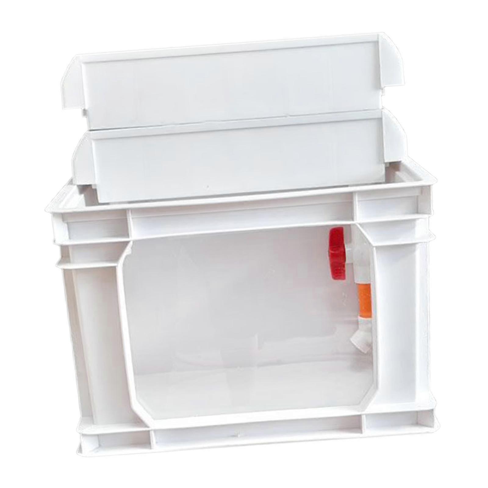 Sturdy and Convenient Turtle Habitat for Small Pets - Ideal Fish Tank for Turtles and Other Aquatic Creatures in White