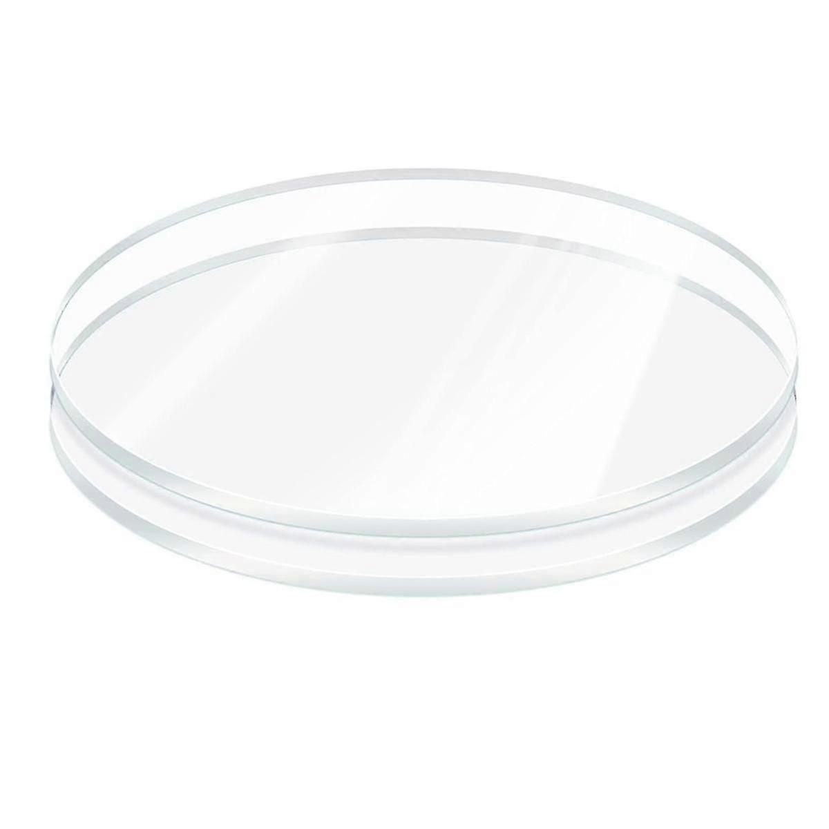 2 Pieces 6mm Thick Clear Acrylic Sheet, 6 Inch Round Circle Cake Display Disk