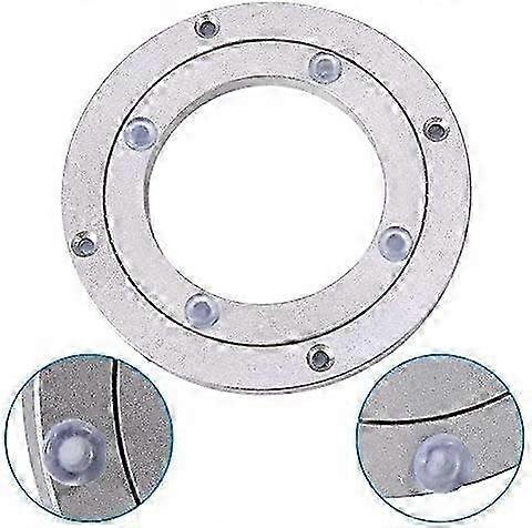 Smooth Aluminum Alloy Swivel Turntable for Serving Displays, 6 Inch Turntable with Ball Bearing, Suitable for Various Uses