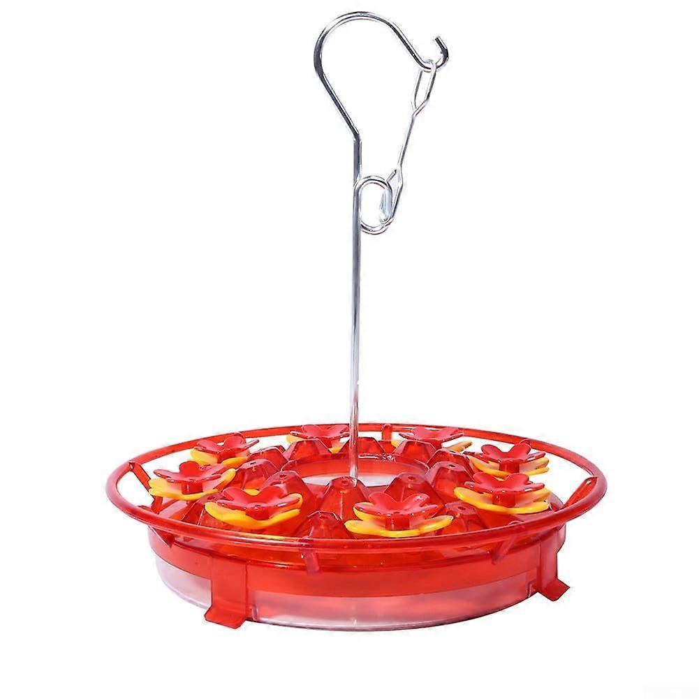 Perfect for bird lovers, hummingbird feeder with 8 feeding openings and integrated ant moat, easy to clean and fill.