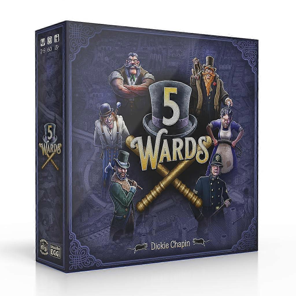 Frown Clowns 5 Wards Board Game | Competitive Strategy Game For Adults And Families | 2-5 Players, 60 Minutes, Ages 13+