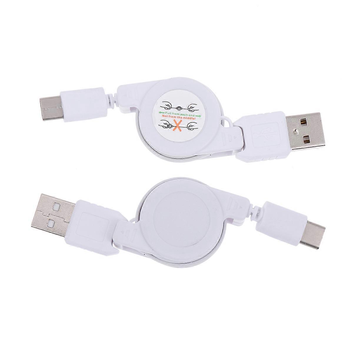 Type C Retractable Charger Cable, Multi-Scene Compatible for Office, Car, and Travel Needs