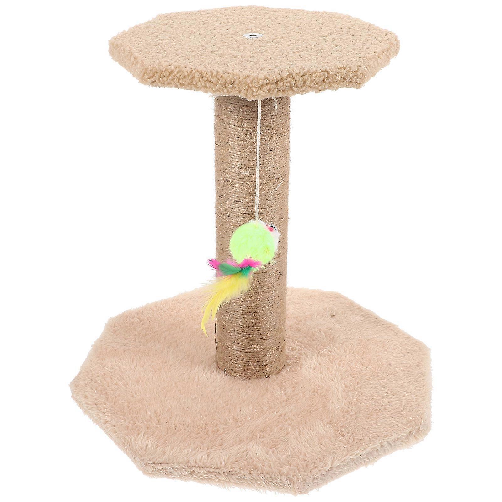 Cute Cat Scratcher Cat Scratching Post Kitten Claw Scratcher Hanging Ball Lint 32.00X31.00X31.00CM Scratching 1Pcs