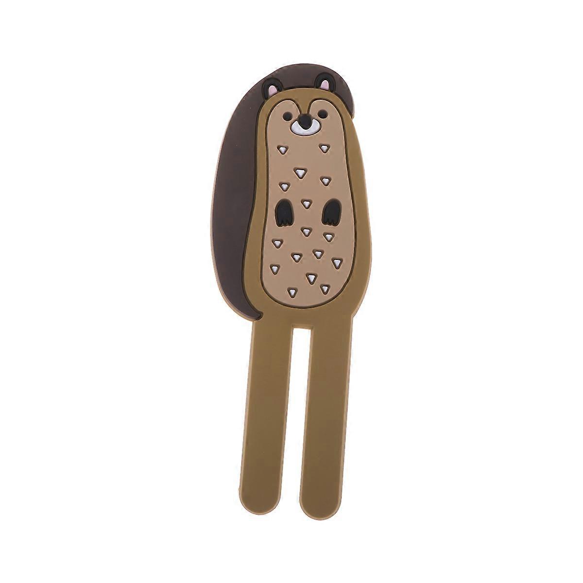 Fridge Hooks Magnetic Hanger Squirrel Shape Home Use Light Brown 12.5x4.6x0.4cm Decorative 1Pack