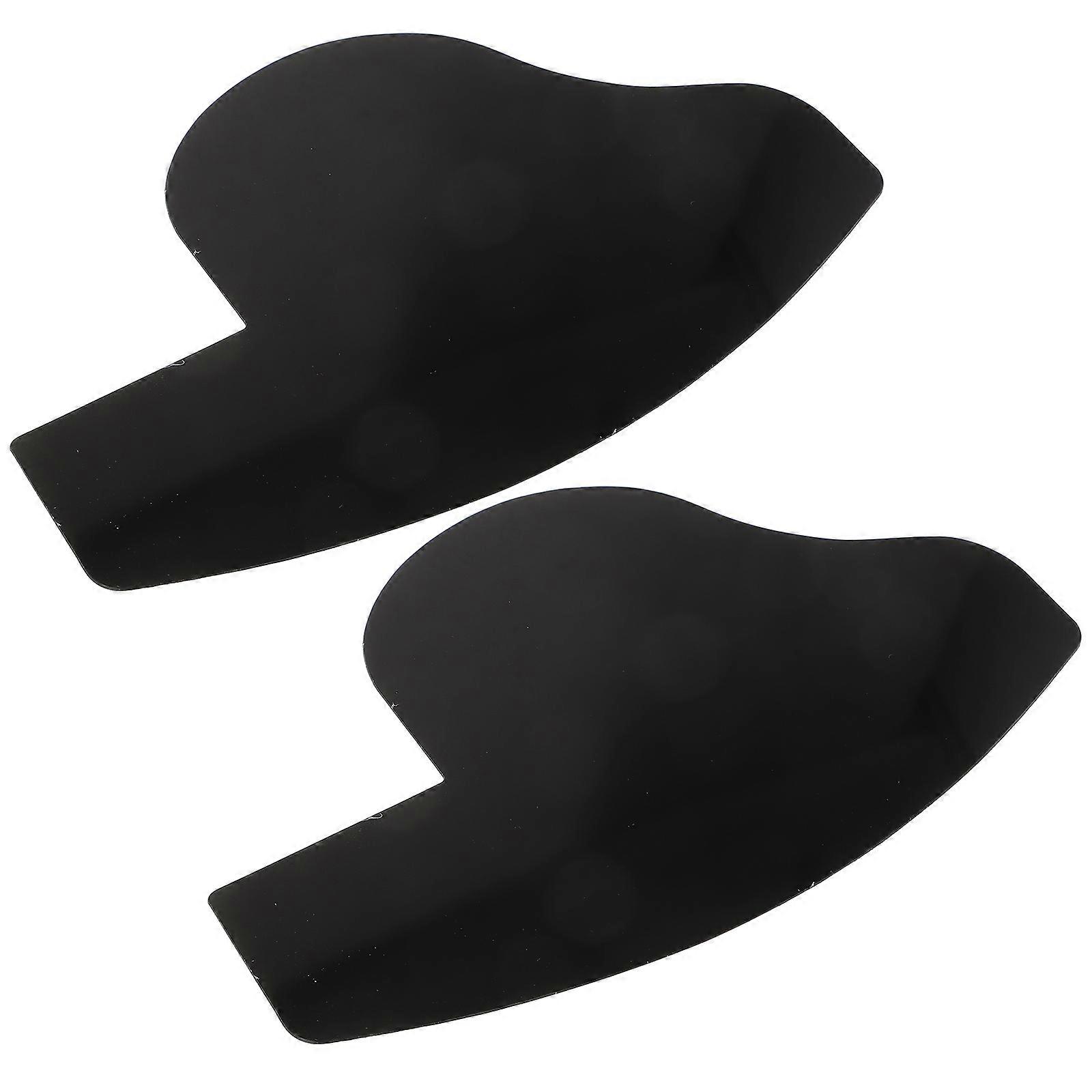 1 Pair Black Hairline Card for Precise Line Up and Beard Shaping with Comfortable Plastic Design