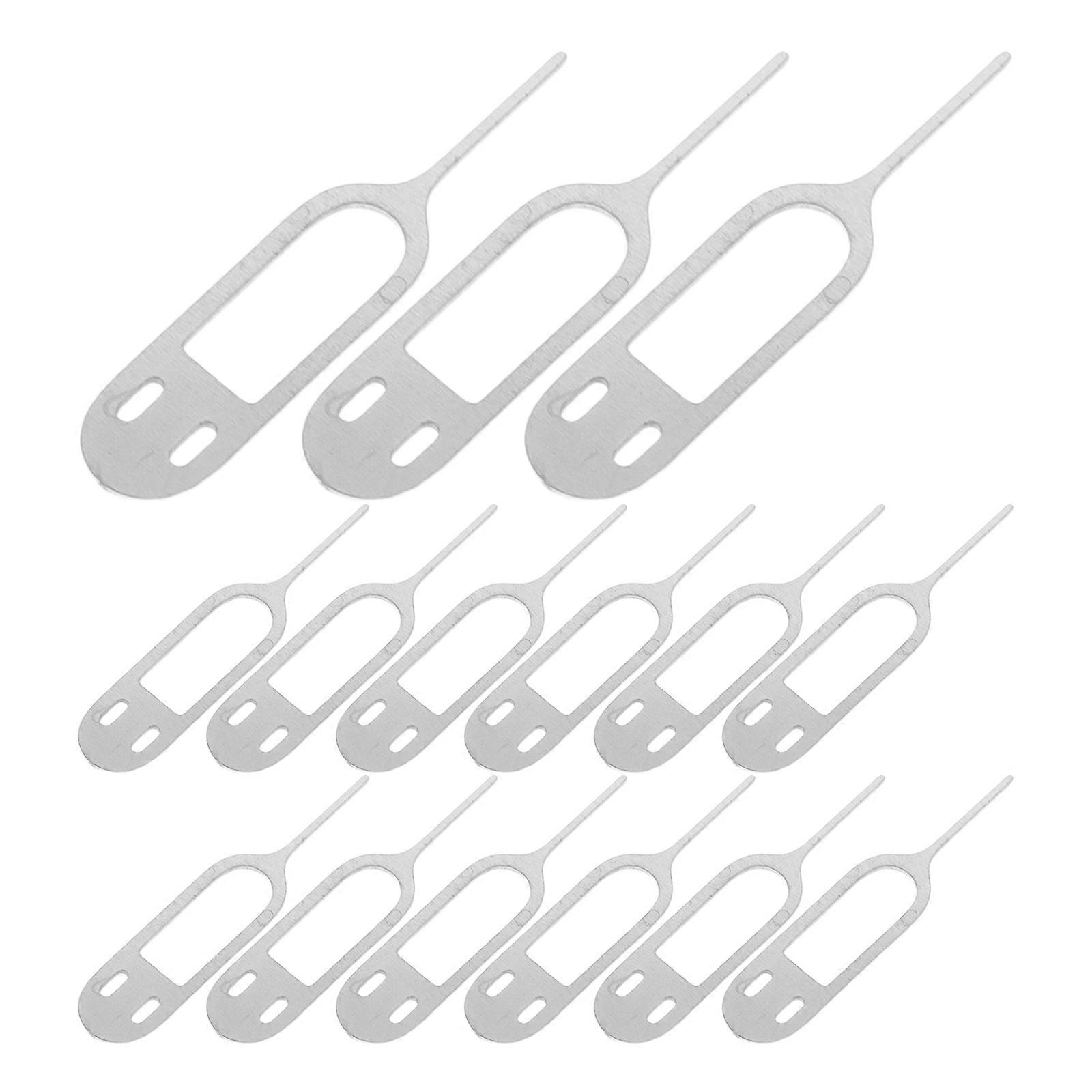 Sim Tray Ejector Tool Universal Sim Card Removal Tool For Phone Models 12mm Long Needle Silver 50Pcs