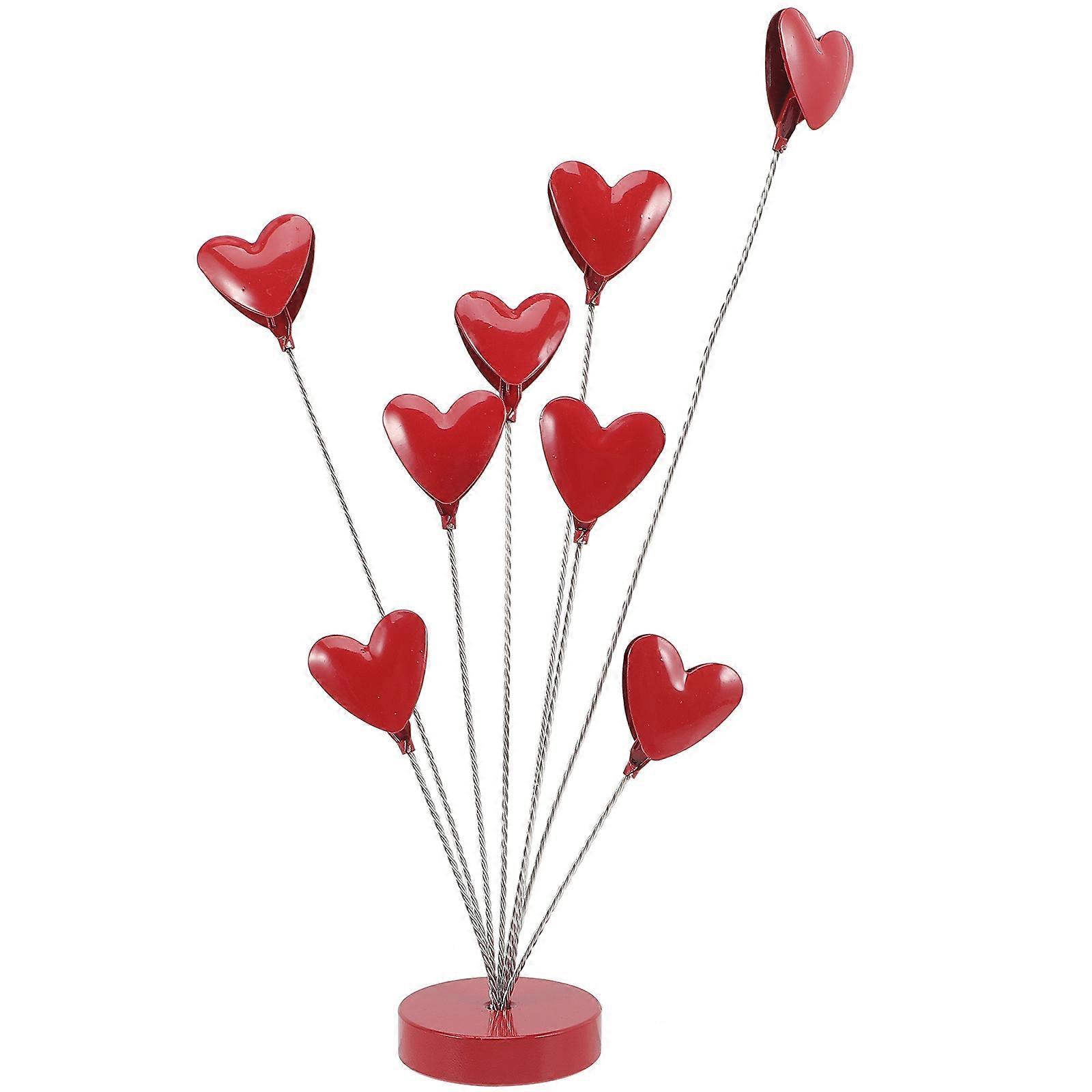 Heart Design Tabletop Picture Holder, Tree Branch Photo Clip Stand for Photos, Artwork, and Memo Display – Desktop Decor for Home and Office