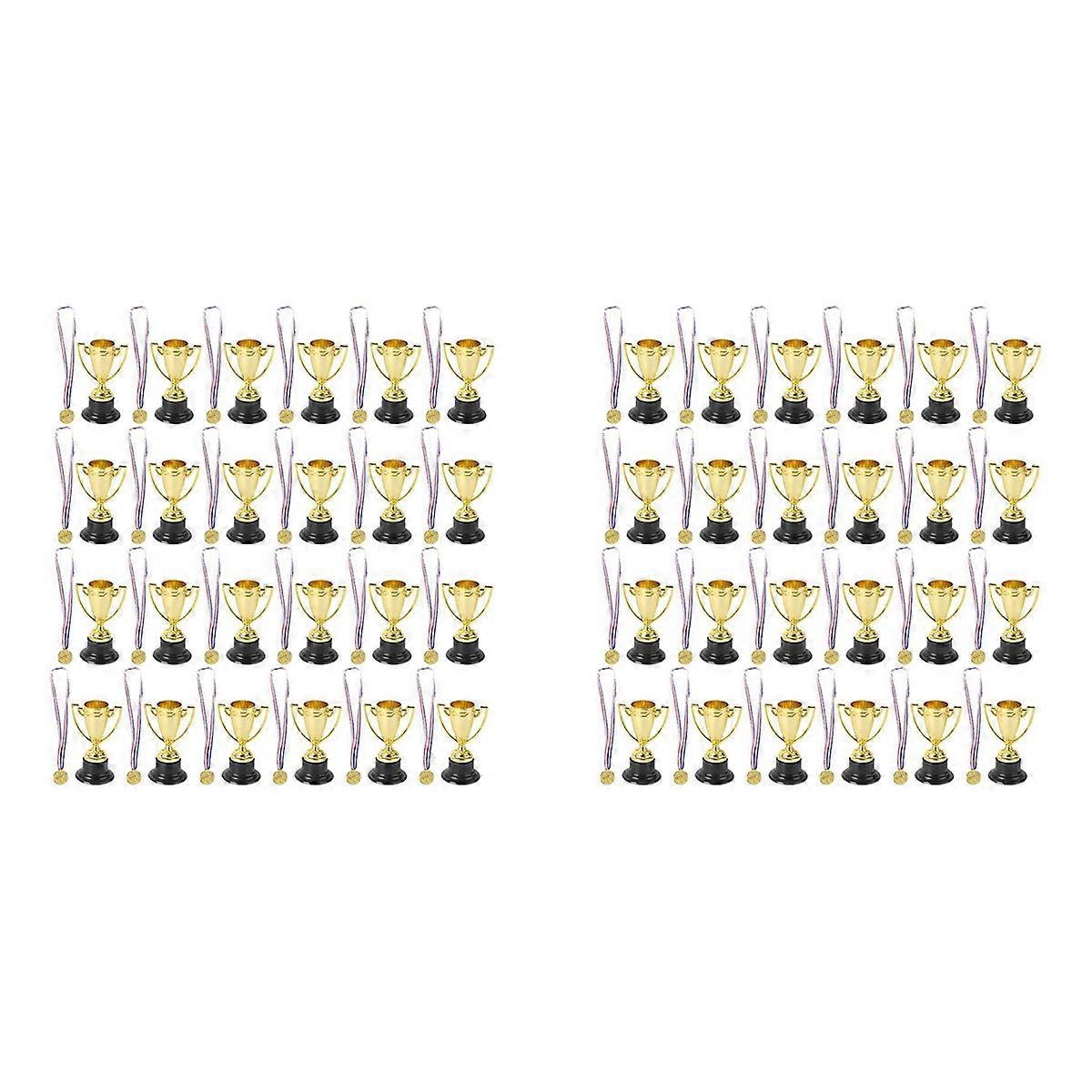 48 PCS Trophy and Medals Set