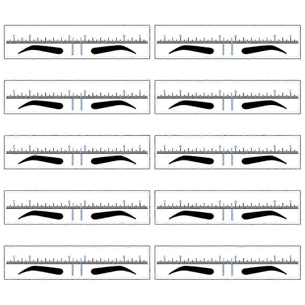Eyebrow Ruler Eyebrow Drawing Tool for Accurate Shaping 50Pcs