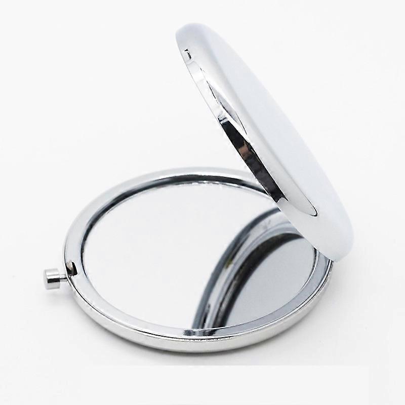 Folding double-sided makeup mirror with mini pockets