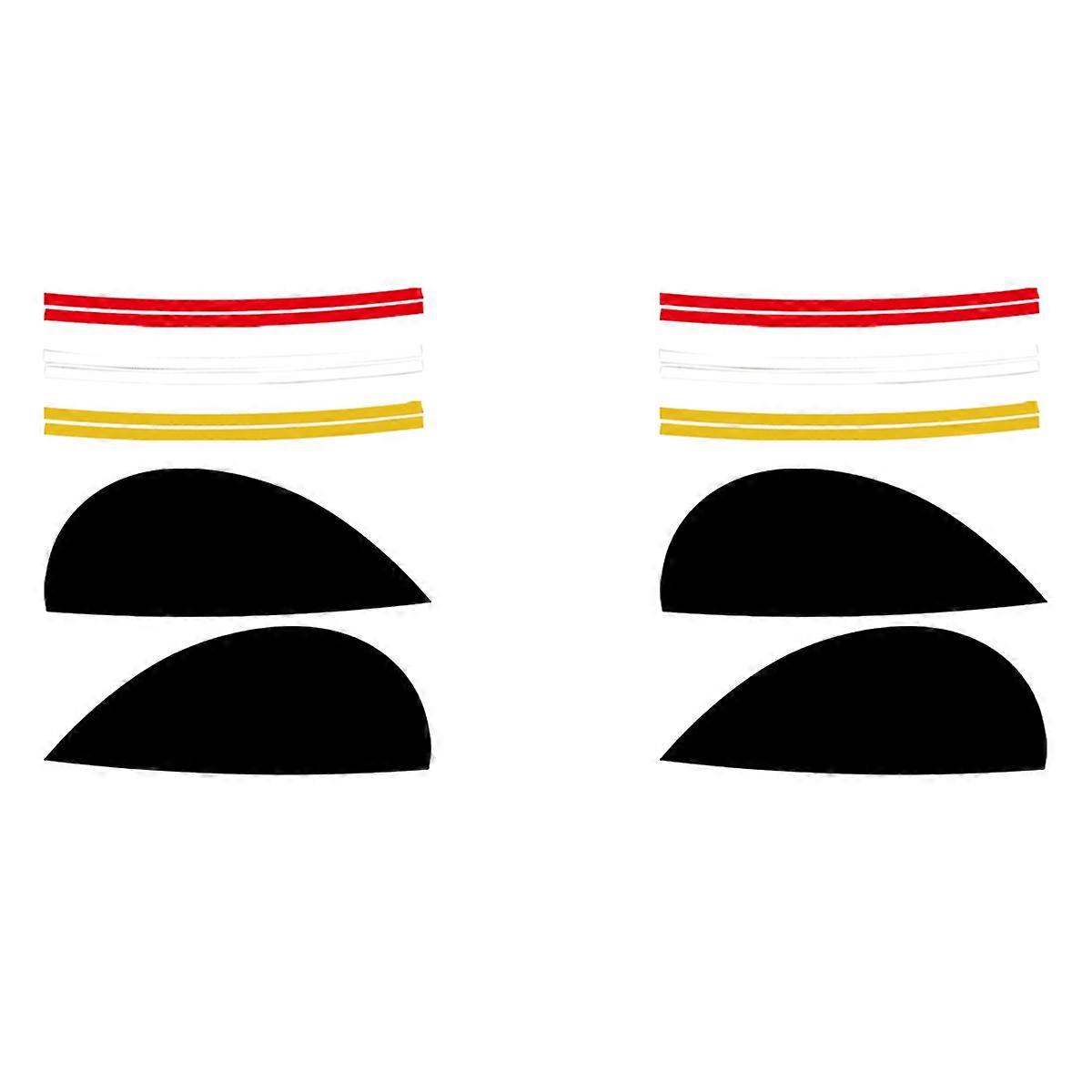 4x Car Headlights Eyebrows Eyelids Cover Eyelash Head Light Lamp Stickers for F54 F55 F56 F57 R55 R5