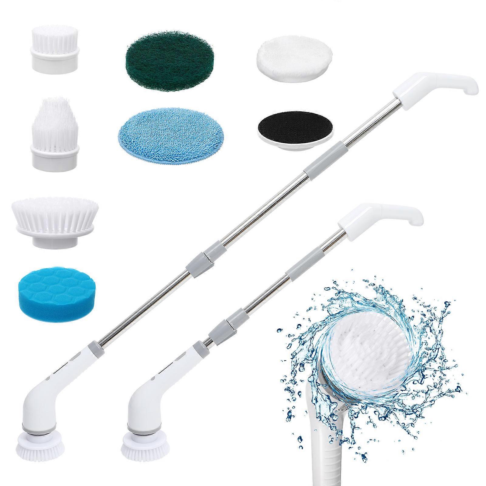 Adjustable Angle Cleaning Brush Electric Cordless For Bathroom And Wall Cleaning 1Pack