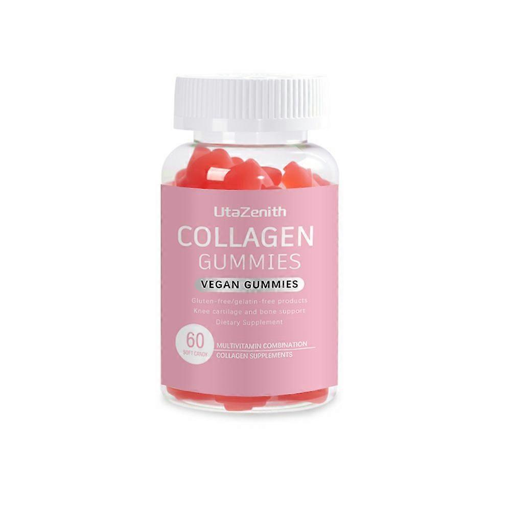 UtaZenith Triple Action Collagen Gummies – Formuła dla skóry, włosów i paznokci, 60 uniwersalnych żelek do żucia