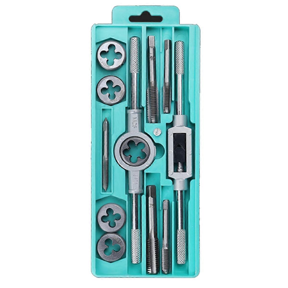 M3-M12 Thread Self-Tapping Wrench Set Screw Metric Tap and Die Set Hand Tapping Thread Drill Hardwa