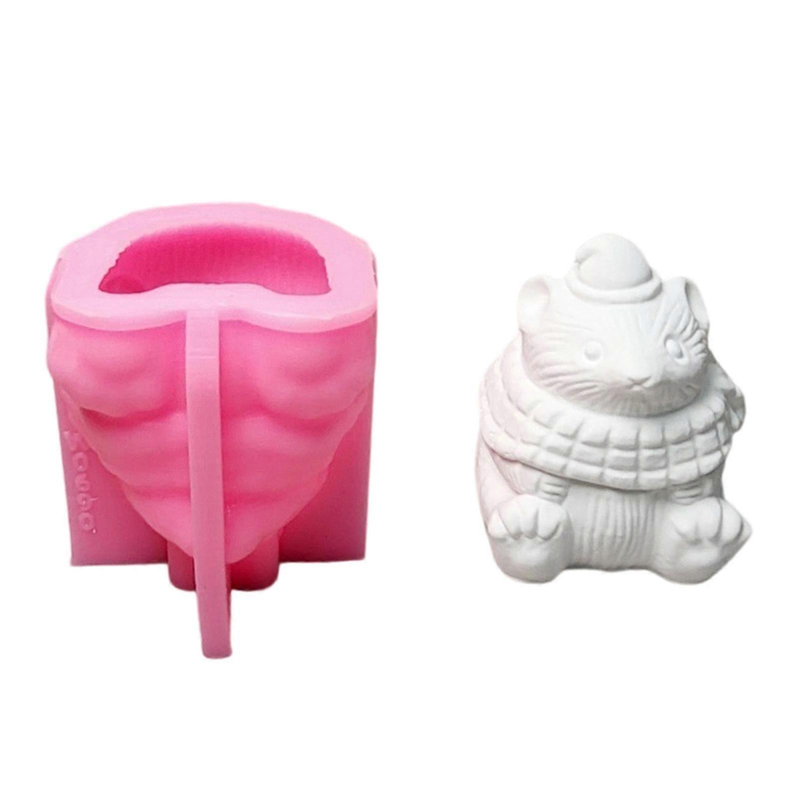 2025 Latest Model Hamster Silicone Candle Molds for Epoxy Resin Making Candle