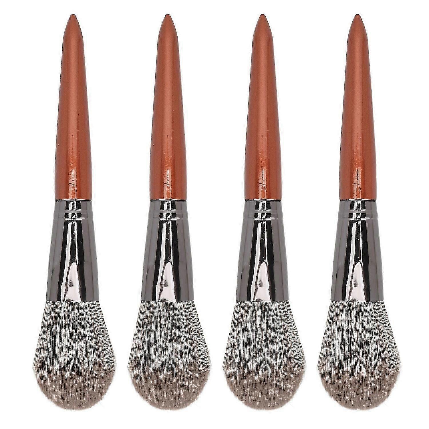 4Pcs Powder Brush Set for Face Loose Setting Powder Makeup Essential Tool Soft Fiber Wool Large