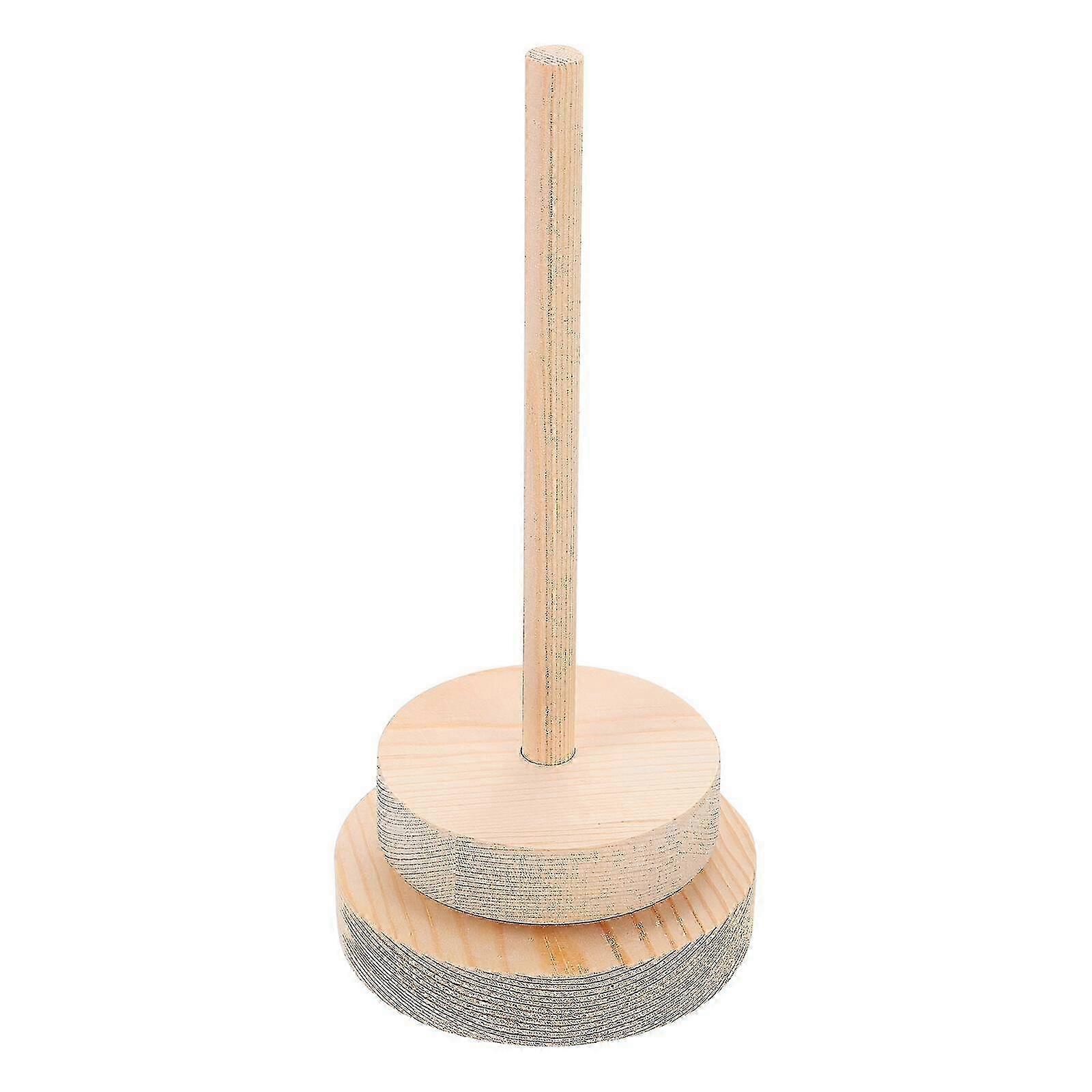 1pc Rotatable Wooden Thread Holder Yarn Ball Rack Storage Solution for Home