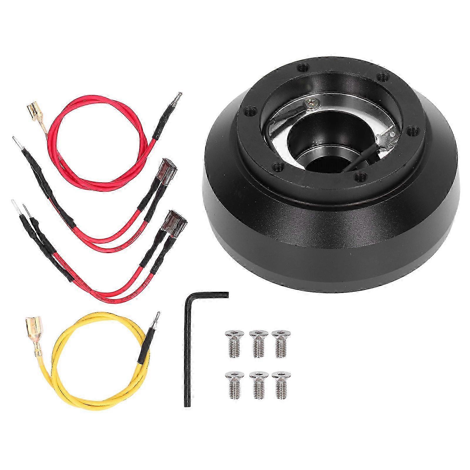 135H Steering Wheel Short Hub Adapter 6 Bolts Plug and Play Replacement for Compatible Models 15+
