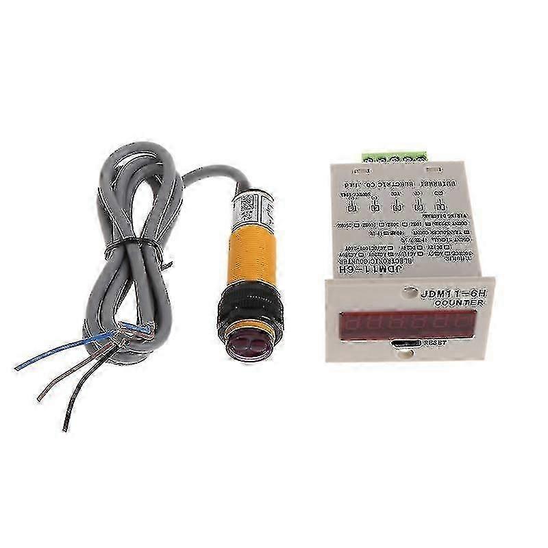 LED Digital Counter 0-999999 6 Digits with Photoelectric Switch Sensor
