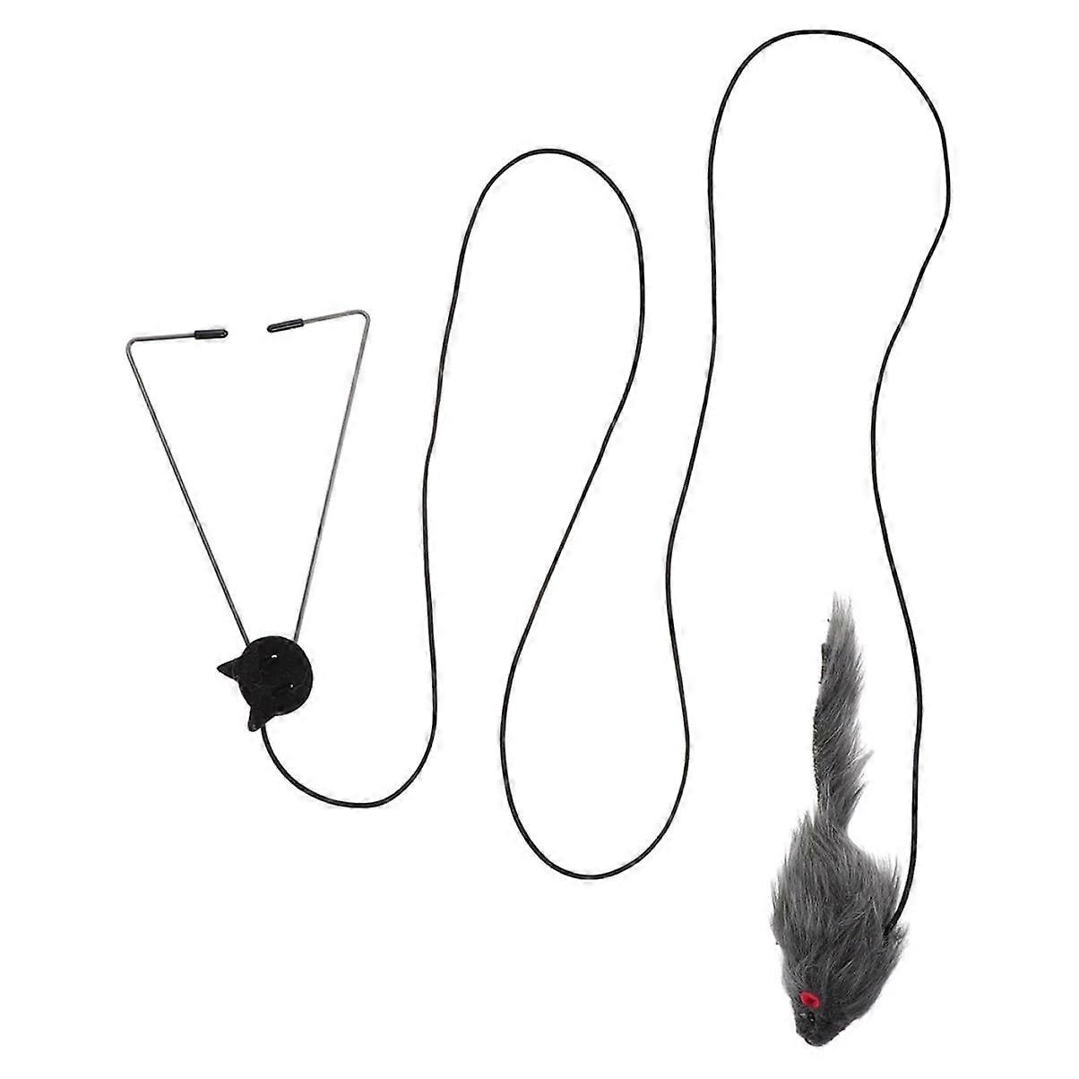 Cat Teaser Toy Set for Indoor Cats - Interactive Feather Teasing Wand, Colorful Pet Accessories for Kittens