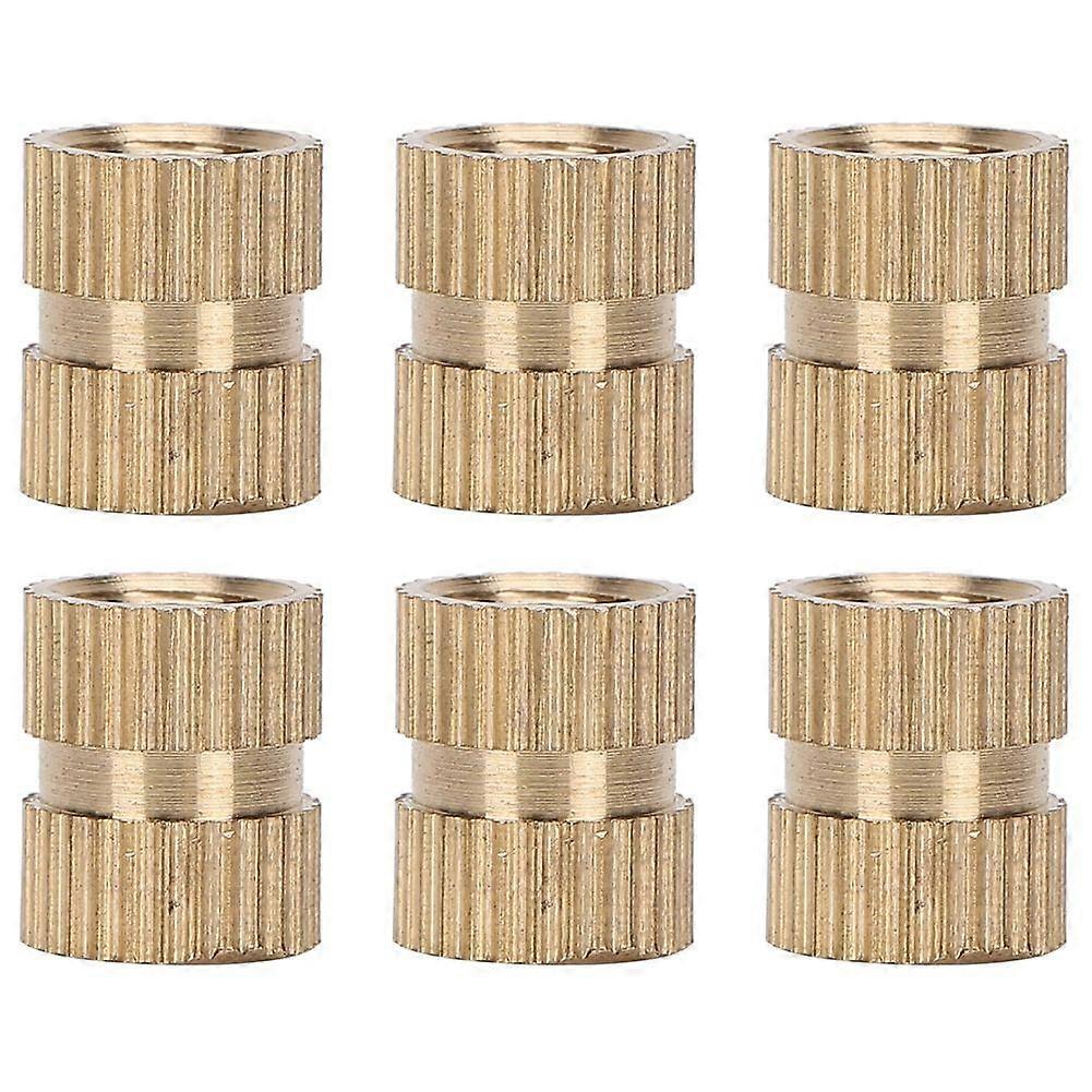2025 Latest Model 100Pcs Knurl Insert Nut Brass Double Pass Embedded Fastener