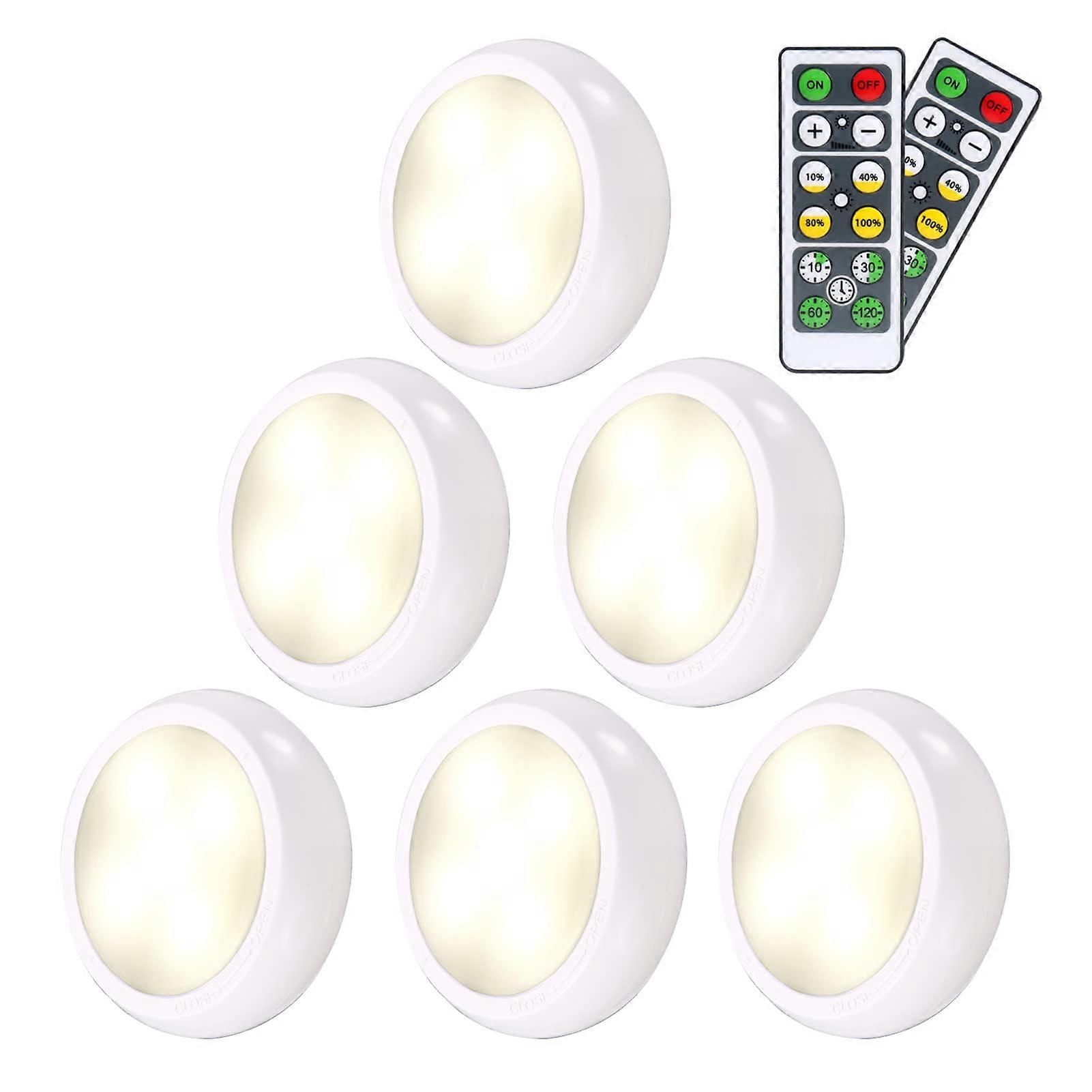 Pack of 11 RGBW LEDs with Timer, Dimmable Controller, USB Charging (6 Pieces)