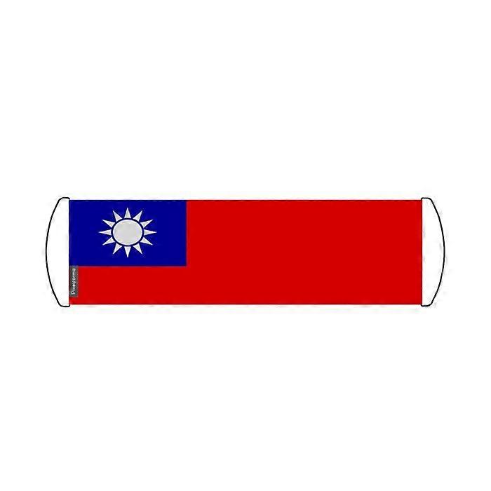 Scroll Banner – Taiwan Flag – 17 x 50 cm – Polyester – Hand Flag