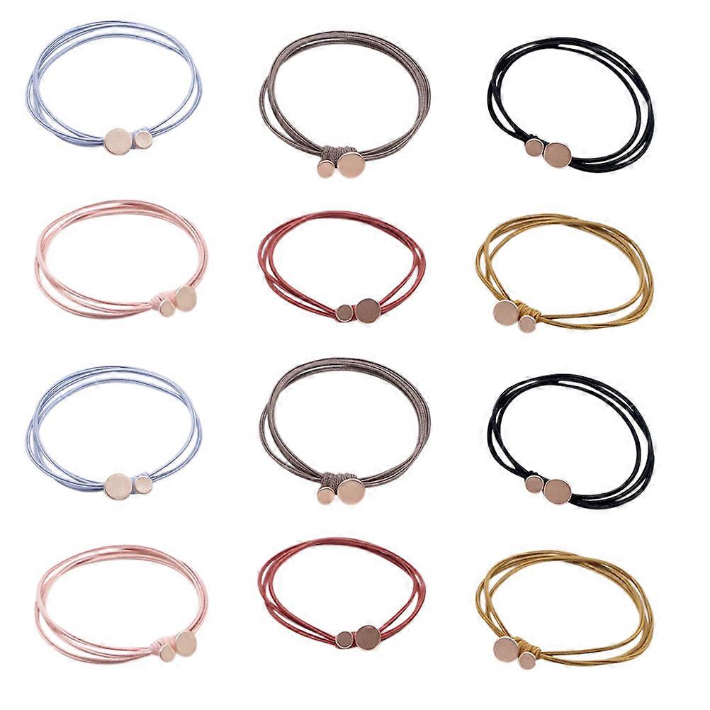 Colorful Elastic Hair Ties Fashionable Hair Accessories For Girls Women Everyday Use 18Pcs