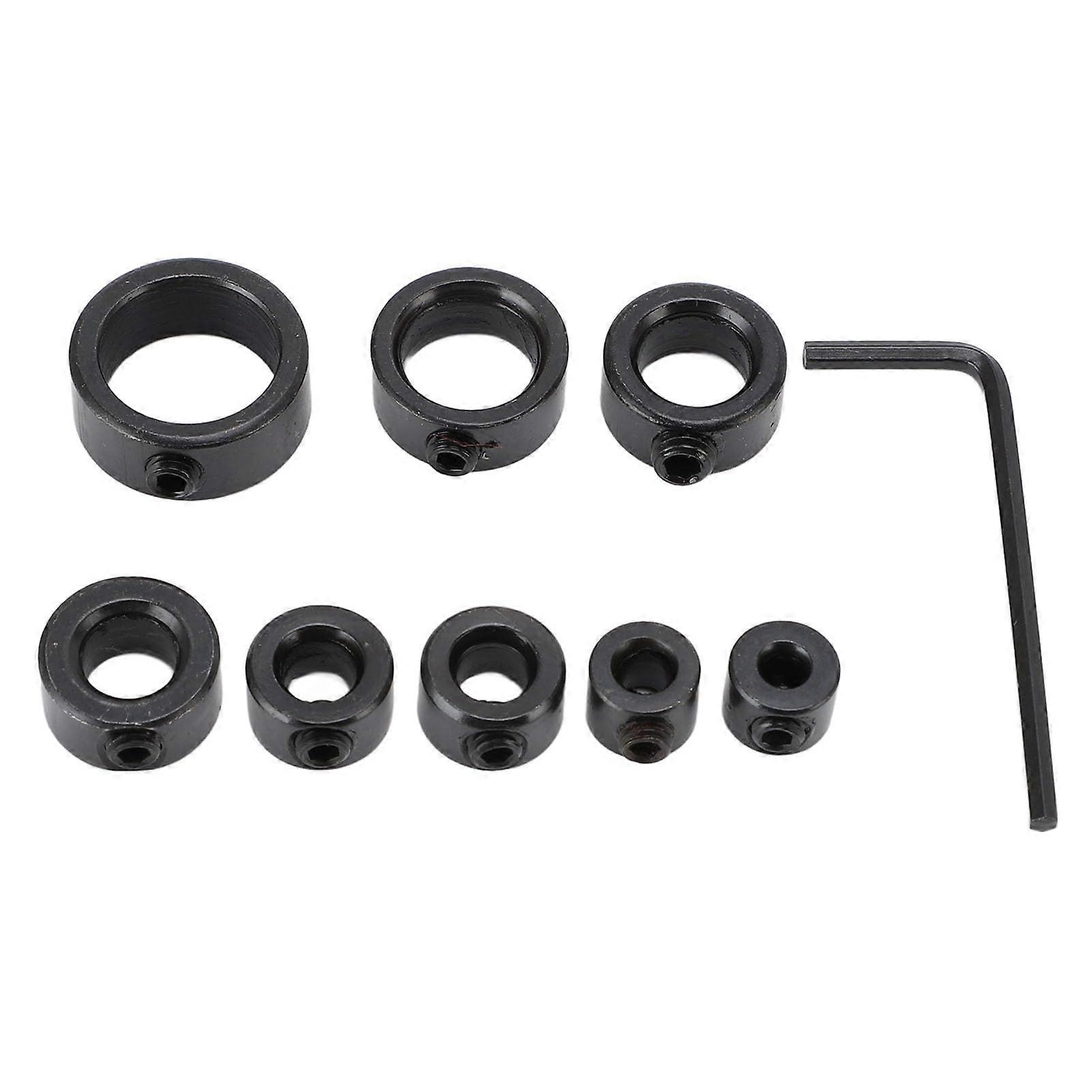 Drill Depth Stop Collar Set Professional  Carbon Steel for Woodworking