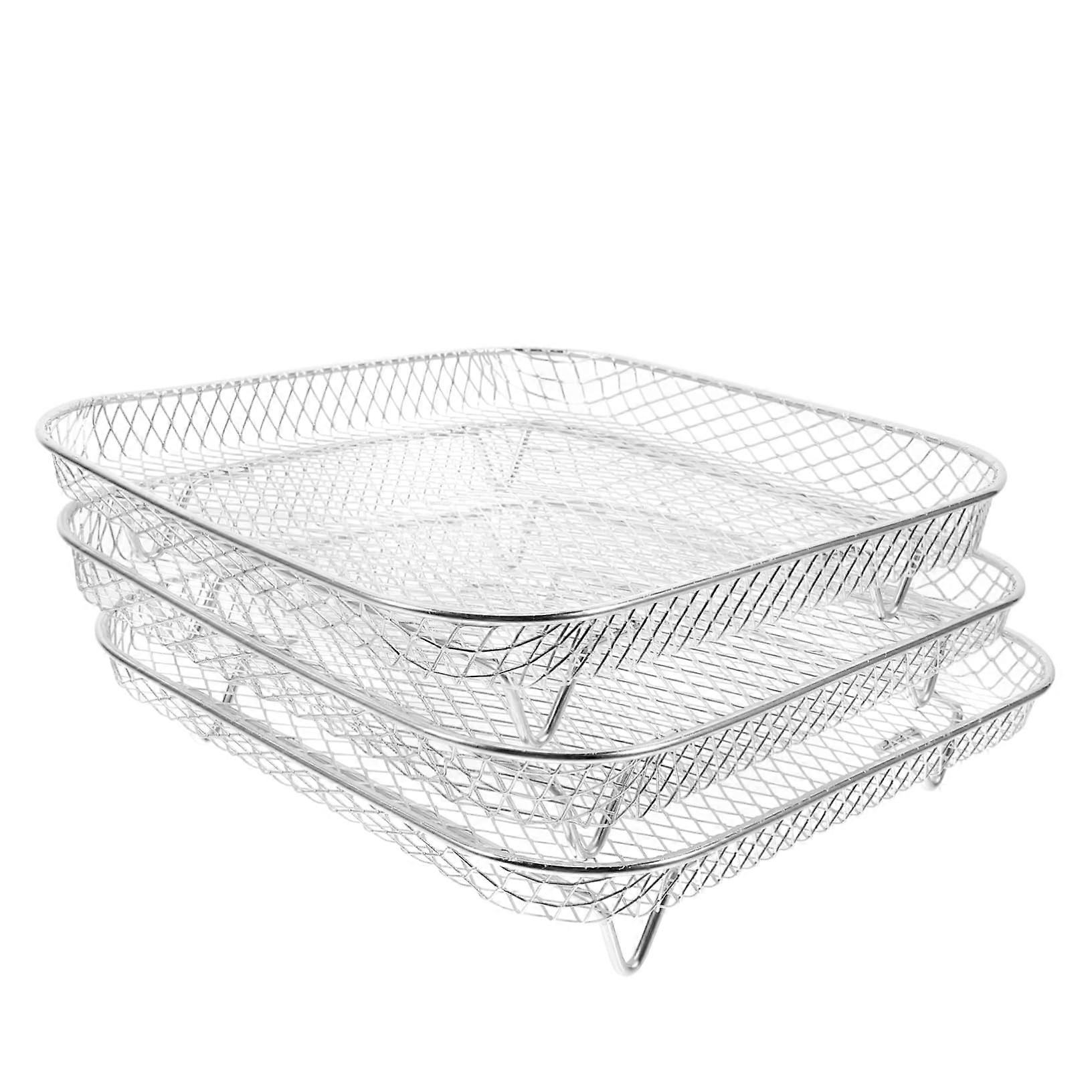 1tier stackable grill rack for air fryer for grilling and dehydrating vegetables and meat practical