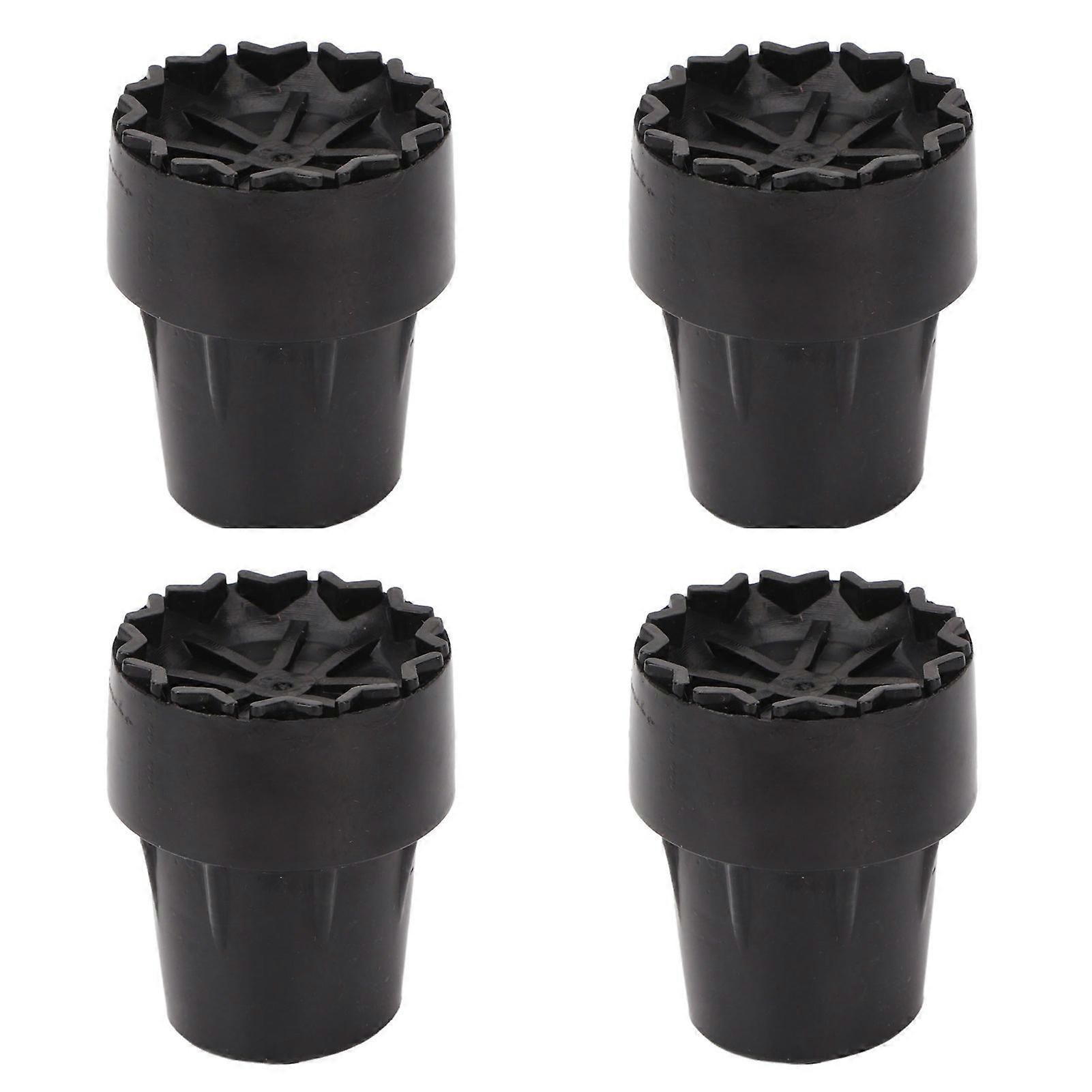4pcs Rubber Crutch Tip Set Professional Portable Replacement Cane Tip Accessory for Elderly 0.9 Inch