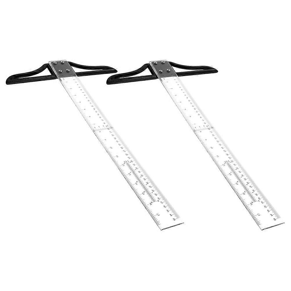 Here's a refined and professional product description based on your input:
**2 Pcs Portable Acrylic T Ruler – Precise Measuring & Marking Tool