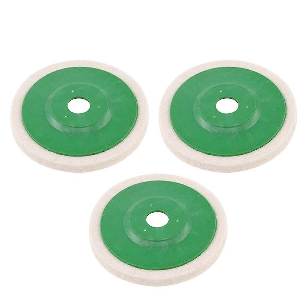 Felt Polishing Disk Synthetic Material Grinding Wheel Pad For DIY Enthusiasts Rust Removal 3Pcs