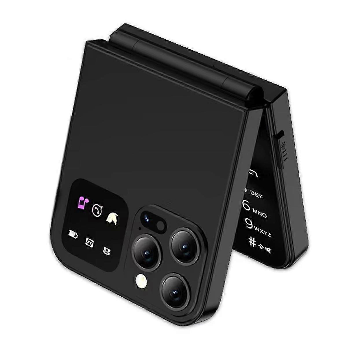 A50 Pro Flip Phone Dual SIM Card GSM Automatic Call Recording 2.4 Inch Screen Foldable Mobile Phones