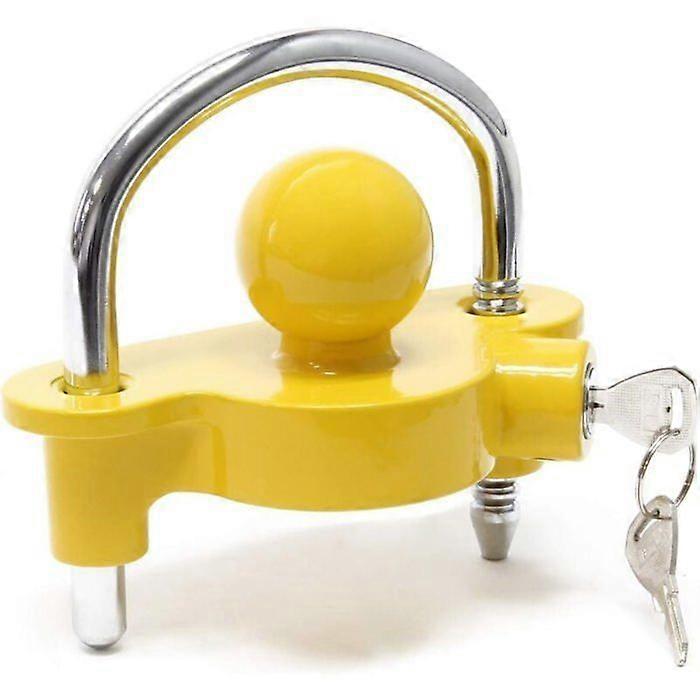 Trailer Lock with Ring Security Padlock for Caravan 50mm Towbar Entry