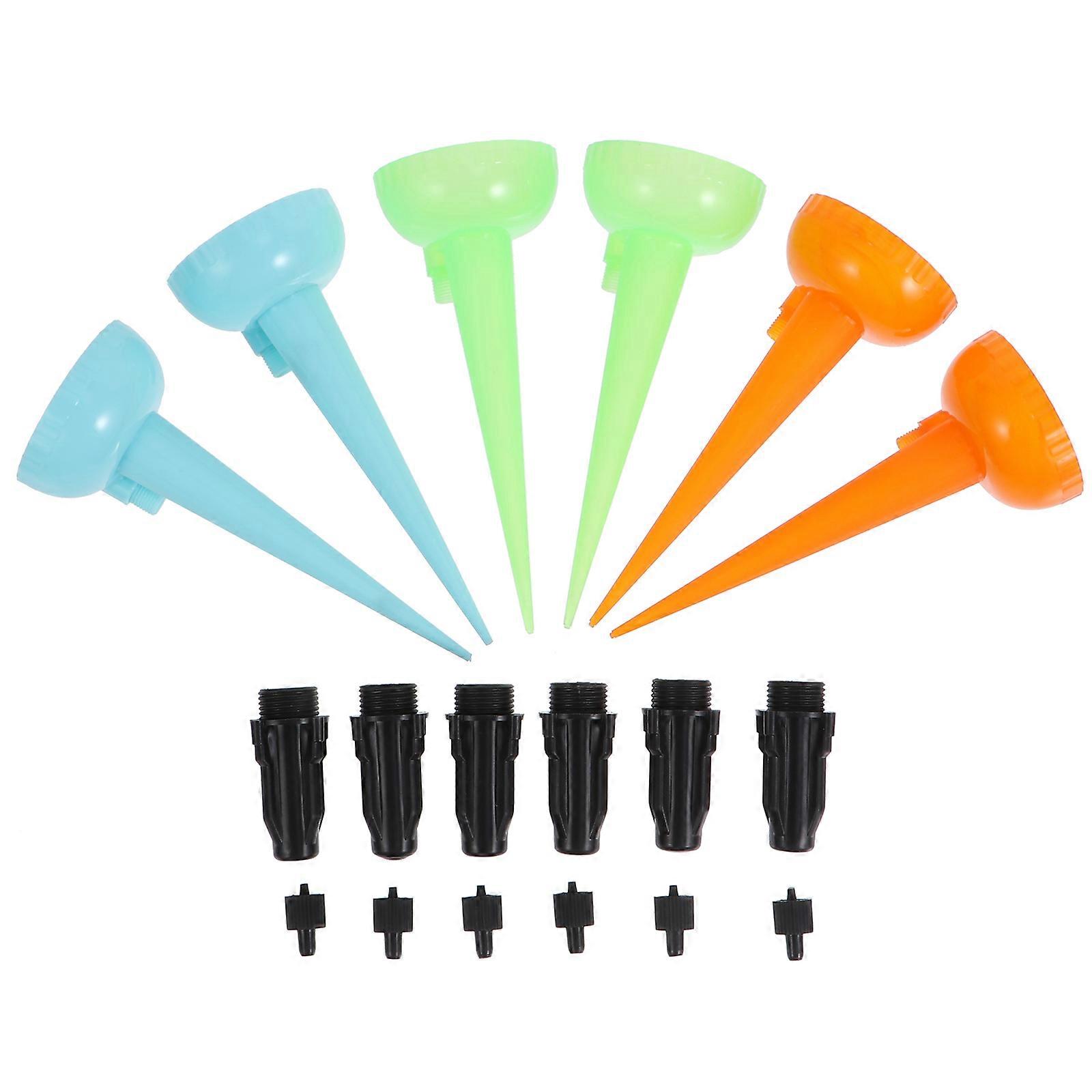 Garden Drip System Automatic Drip Irrigation Orange 6Pcs