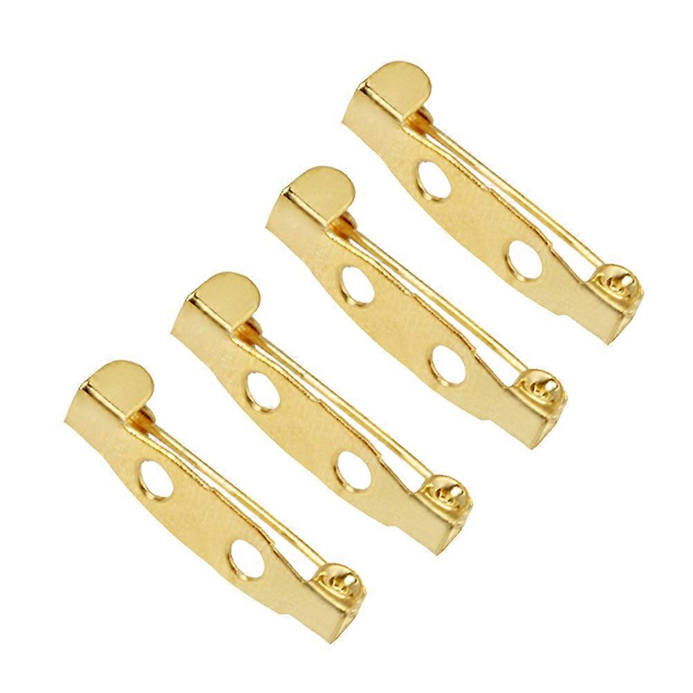 Gold Safety Pins 200pcs Durable Brooch Clasps for Jewelry Making, DIY Crafts, Name Badges, and Corsages with Easy Attachment Design