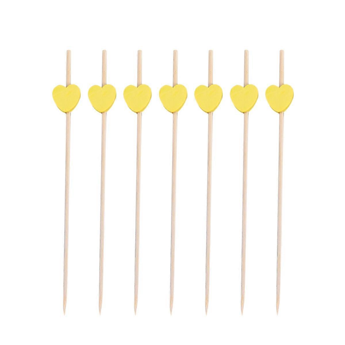 Green Bamboo Cocktail Picks for Parties and Holiday Gatherings Add Colorful Touch to Food and Drinks 100Pcs