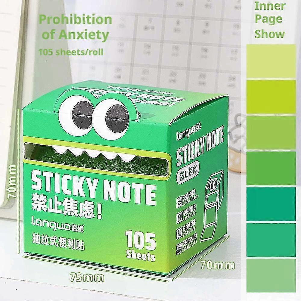 2025 Pull Out Note Paper Pearlescent Sticky Notes Taking Calender Reminder