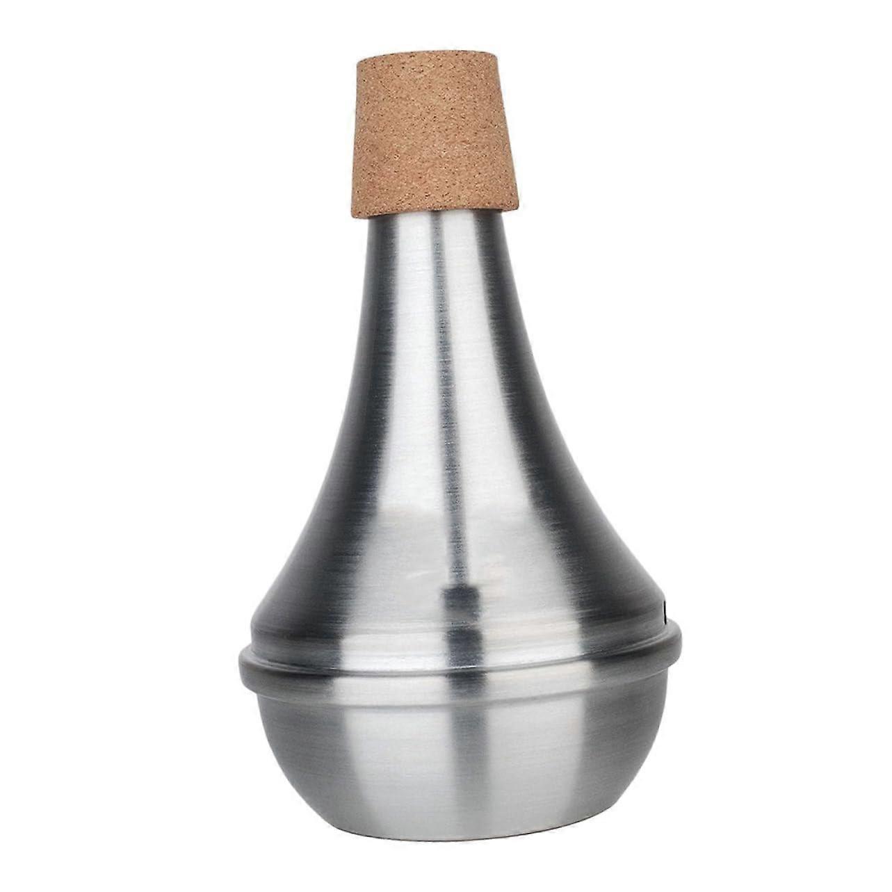 Aluminum Alloy Trumpet Mute with Full Cork Practice Mute for Quiet Playing, Easy Installation, Reduced Volume