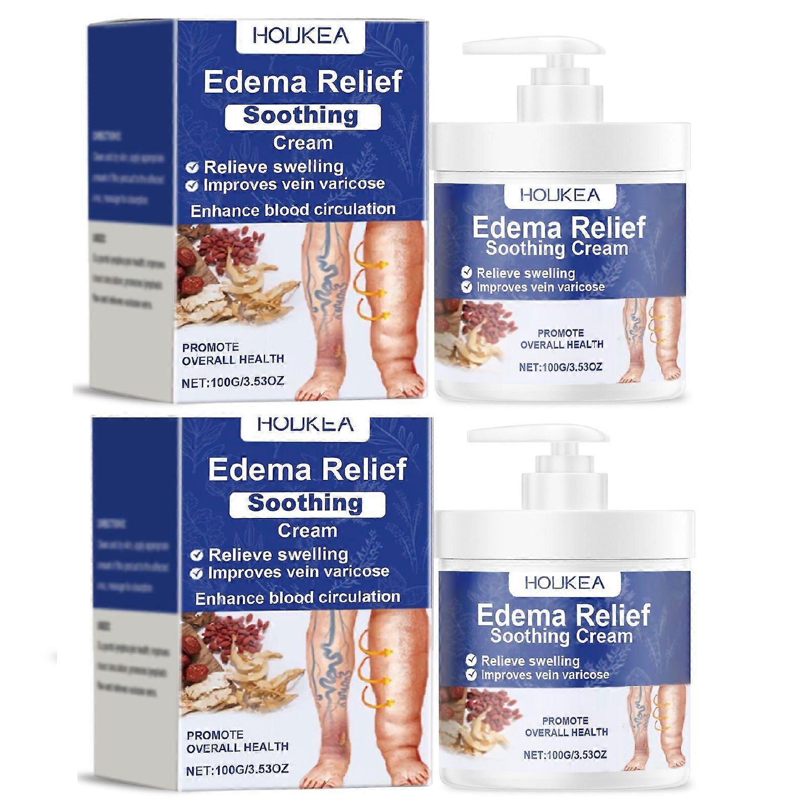 抗浮腫クリーム、抗浮腫スージングクリーム、脚のための浮腫ケアドレナージマッサージクリーム、腫れを減らす、抗静脈瘤クリーム