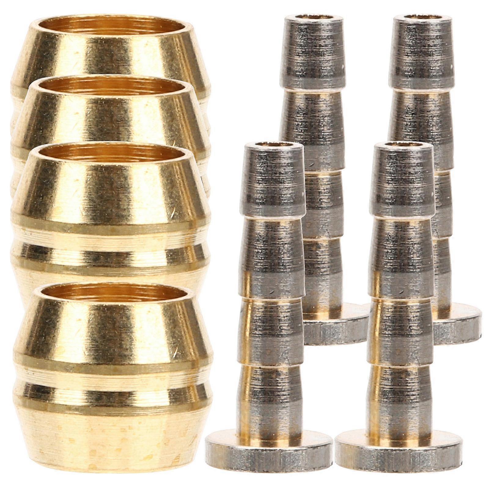 Cycle Connector Hydraulic Brake Fitting Golden Compact And Portable For Easy Use 4Pcs